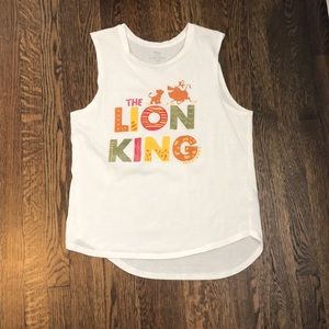 Disney Lion King Tank Top White Womens Large